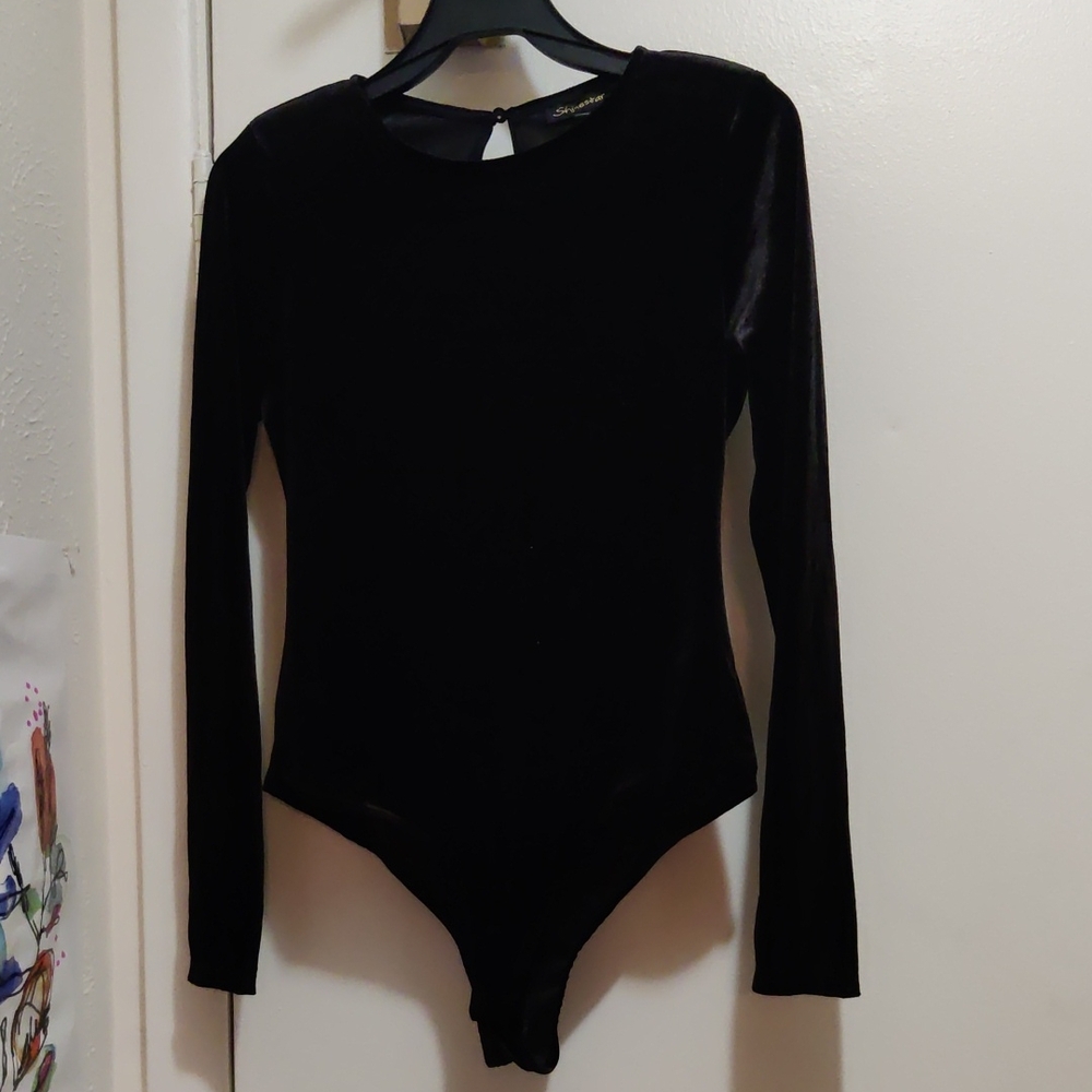 Shinestar Classic Black Bodysuit